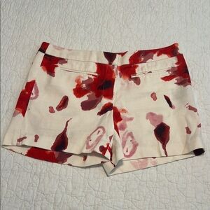 Stylish Women's Red and White Shorts